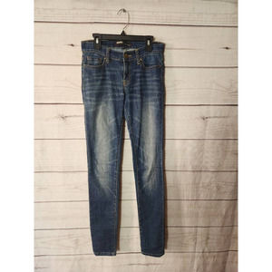 BDG Womens Cigarette Slim Skinny Jeans Blue Stretch Medium Wash Mid Rise 27‎